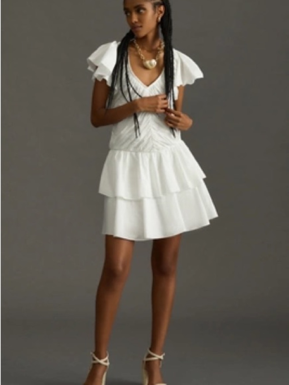 Love The Label Ruffled Mini Dress- Size Large